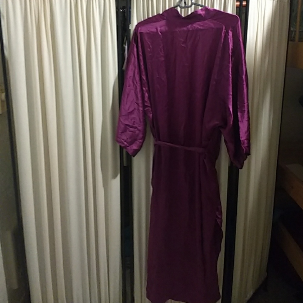 Purple silk robe
